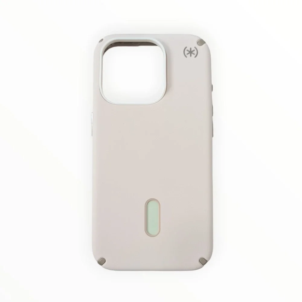 E2-O Speck Presidio2 Pro W/ClickLock&Mag Case for Apple iPhone 15 Pro -Bone/Gray